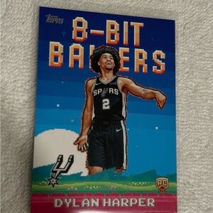 2025-26 Topps Dylan Harper RC 8-Bit Ballers #8B-32 Rookie Spurs